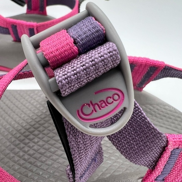 CHACO GIRLS STRAPPY SANDALS SIZE 1 PINK & PURPLE STRAPS - Picture 13 of 13